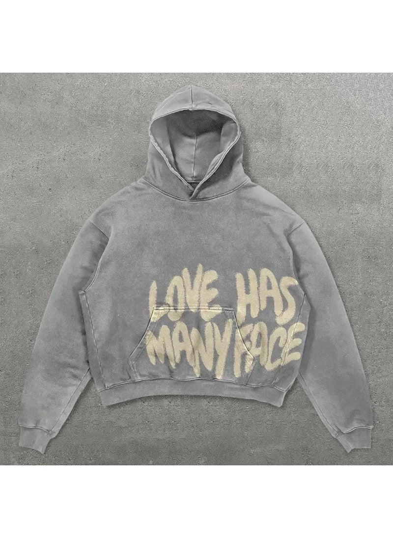 Generic - Anime Y2K Harajuku Hoodie Sweatshirt Street Style Comfortable Casual Womens Mid-Length Long Sleeve Printed Hooded Jacket Army Green - Image 1