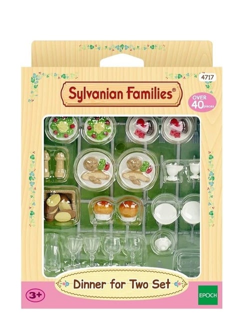 Dinner for Two Playset - Dining Set for Dolls with Table, Chairs, and Accessories