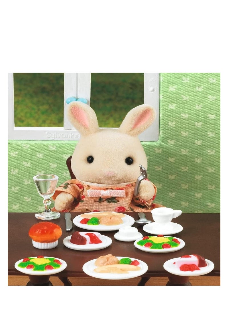 Dinner for Two Playset - Dining Set for Dolls with Table, Chairs, and Accessories