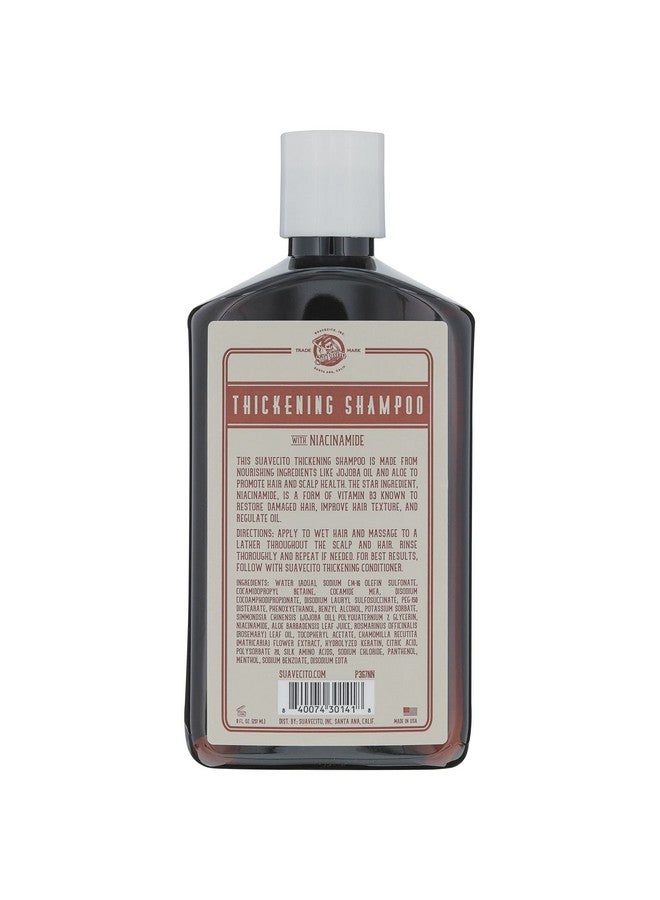 SUAVECITO Hair Thickening Shampoo With Niacinamide For Thinning Hair Vitamin B3 Shampoo Repairs Damaged Hair Improves Health And Fights Hair Loss - Image 3