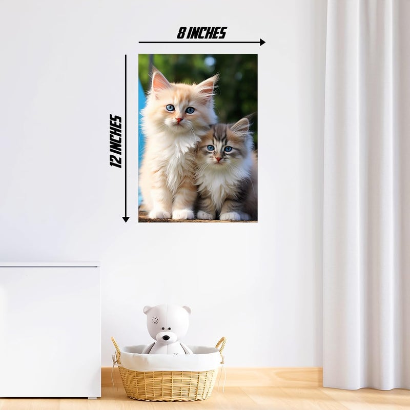 Cat Wall Sticker - Kitty cat Wall Poster Sticker - White cat Wall Sticker - Kitty cat Wall Sticker - Pet Lover - starxdecals  - Image 3