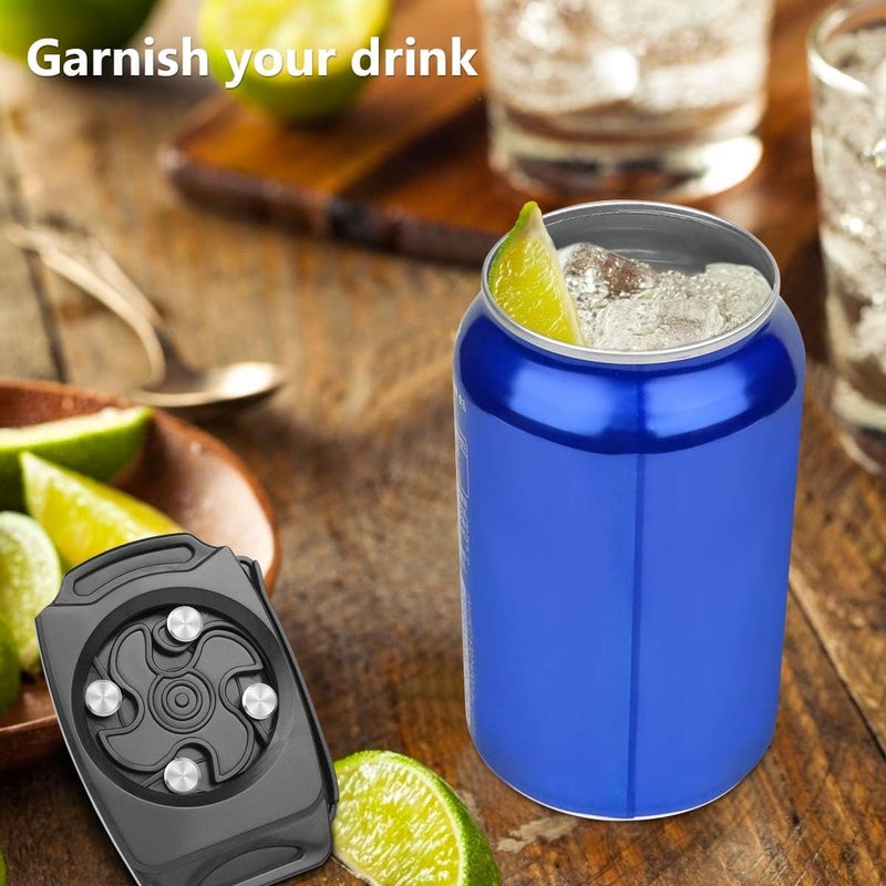 RAMPKD Can Opener Kitchen Bar Stool Drink Opener Topless Can Beer Bottle Opener Multicolor Plastic Steel Rotary can Opener 1Pcs - Image 3