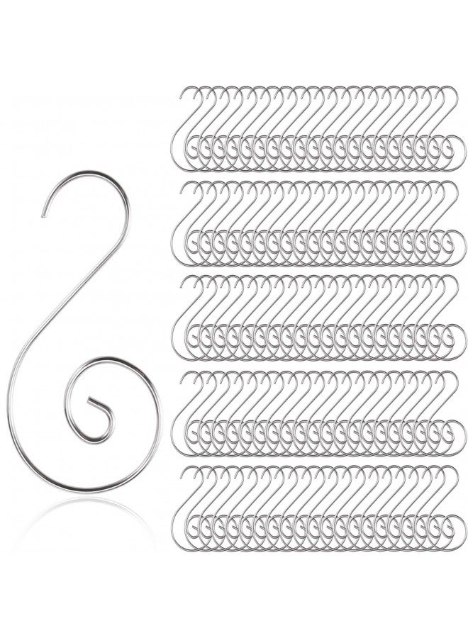T-Antrix Ornament Hooks, Christmas Ornament Hangers, Christmas Tree Hanger Baubles Ball Metal Hooks Xmas Decoration S Hooks, 45mm 100 PCS - Image 1