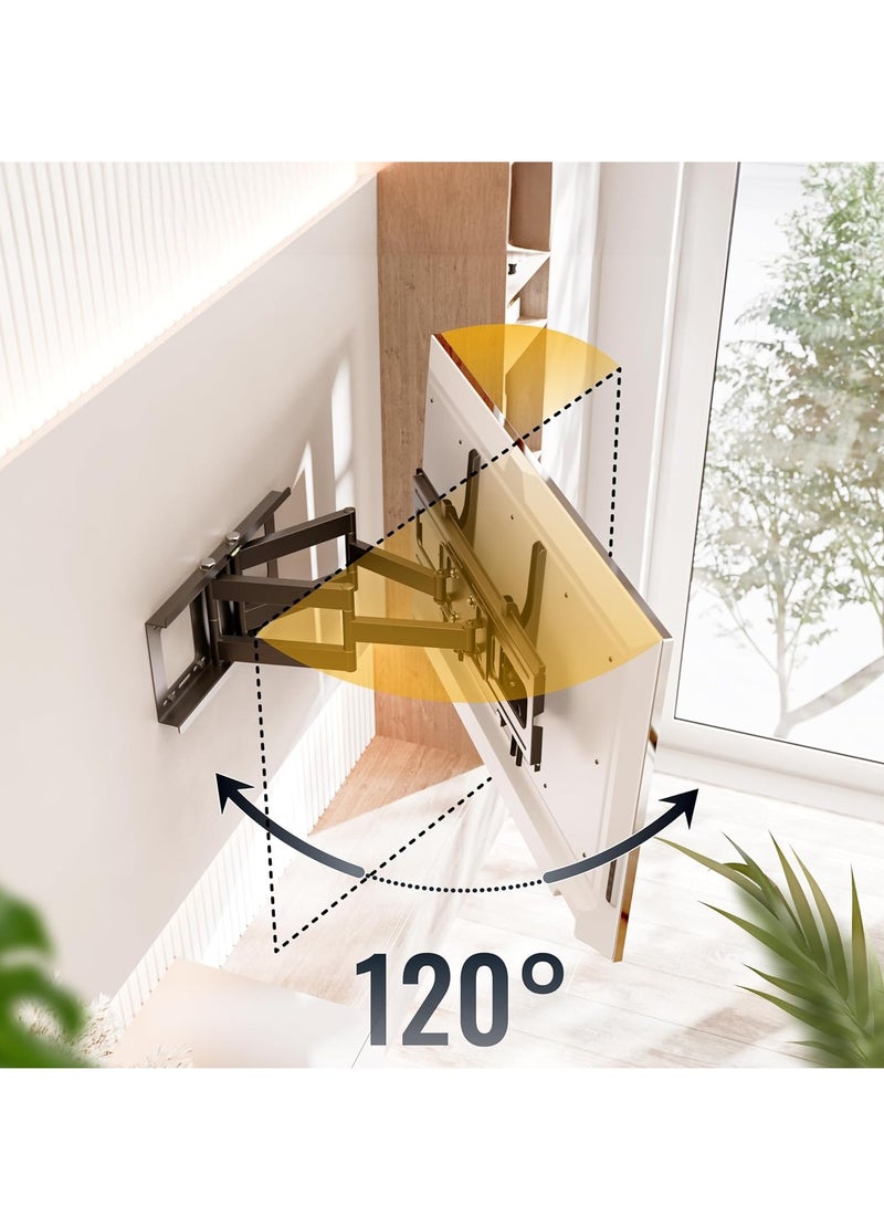 حامل تلفزيون يثبت على الحائط قابل للامالة مقاس 40-70 بوصة من ريكو، حامل تلفزيون عالمي يثبت على الحائط للتلفزيون بمقاس 65 بوصة وبوزن حتى 95 كجم بحد اقصى فيسا 600 × 400 ملم - Image 3