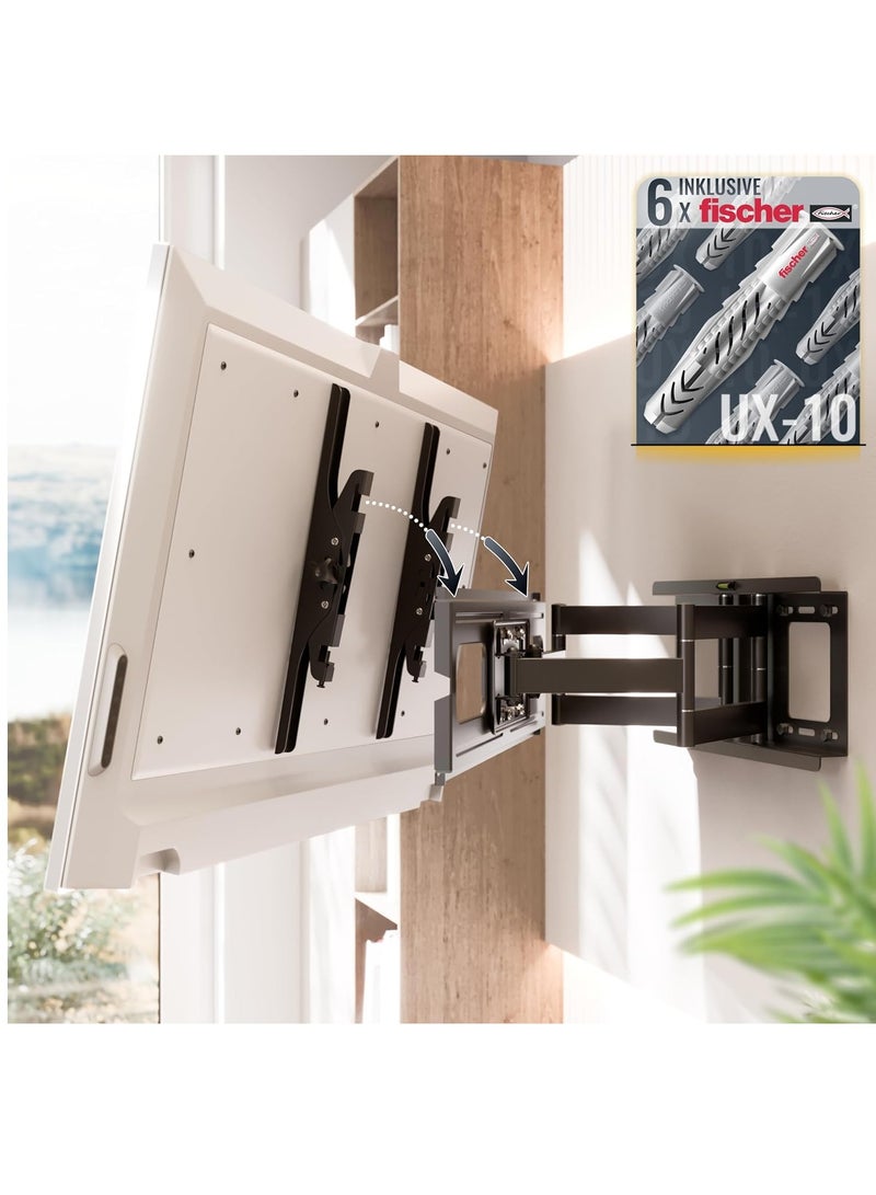 حامل تلفزيون يثبت على الحائط قابل للامالة مقاس 40-70 بوصة من ريكو، حامل تلفزيون عالمي يثبت على الحائط للتلفزيون بمقاس 65 بوصة وبوزن حتى 95 كجم بحد اقصى فيسا 600 × 400 ملم - Image 2