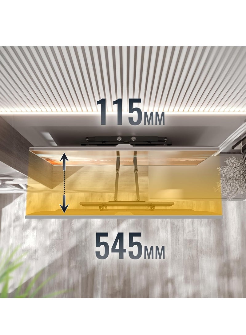 حامل تلفزيون يثبت على الحائط قابل للامالة مقاس 40-70 بوصة من ريكو، حامل تلفزيون عالمي يثبت على الحائط للتلفزيون بمقاس 65 بوصة وبوزن حتى 95 كجم بحد اقصى فيسا 600 × 400 ملم - Image 5