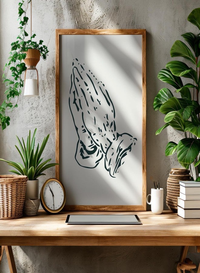 STENCILAIR Praying Hands Stencil – 6x4.5 Inch Reusable 10ml Mylar Template for Airbrush, Drawing, Painting, Scrapbooking & Religious Crafts - Image 3