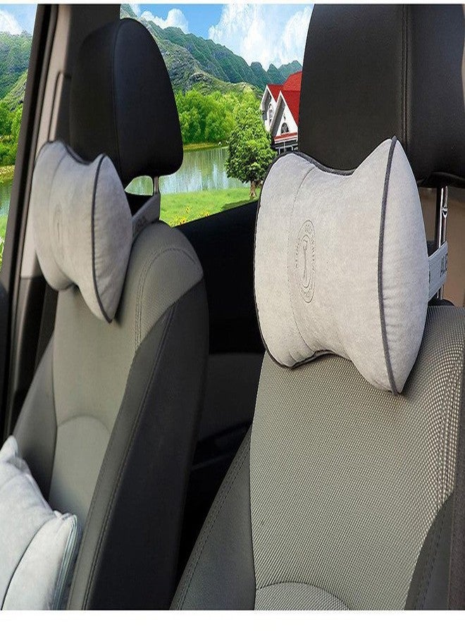 ALIBO Airplanes Travel Pillow Firm Chairs Cushion Auto Car Curve Neck Headrest Recliners Back Supports with Adjustable Elastic Strap 1 Piece - Image 2