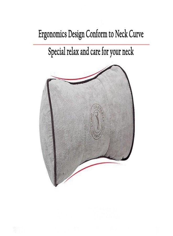 ALIBO Airplanes Travel Pillow Firm Chairs Cushion Auto Car Curve Neck Headrest Recliners Back Supports with Adjustable Elastic Strap 1 Piece - Image 3