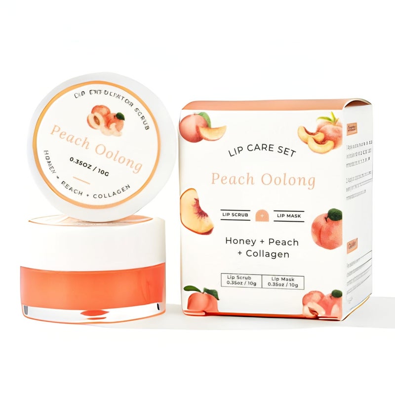 benatu Lip Mask & Scrub Set(Honey + Milk Protein + Oat), Overnight Moisturizer for Cracked & Dry Lips Care, Hydrating Plumper Kit, Sugar Exfoliator Gift for Women - Image 1