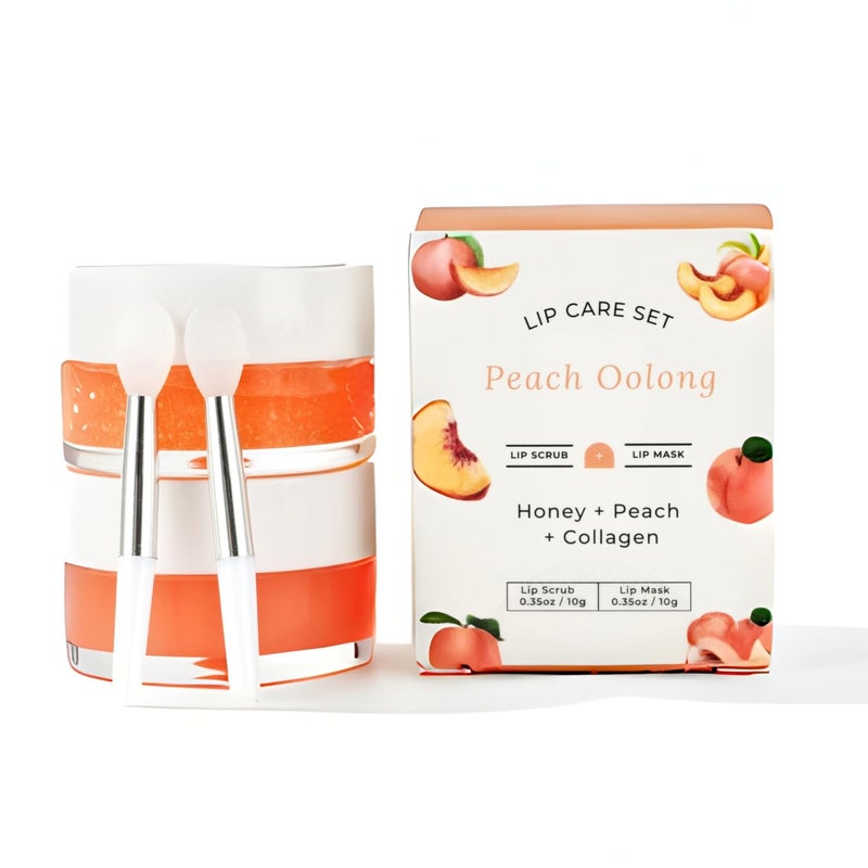benatu Lip Mask & Scrub Set(Honey + Milk Protein + Oat), Overnight Moisturizer for Cracked & Dry Lips Care, Hydrating Plumper Kit, Sugar Exfoliator Gift for Women - Image 2