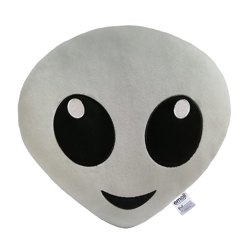 EvZ Emoji Relaxed Face Emoticon Cushion Stuffed Plush Soft Pillow, Official Certified, 32cm Yellow - Image 5