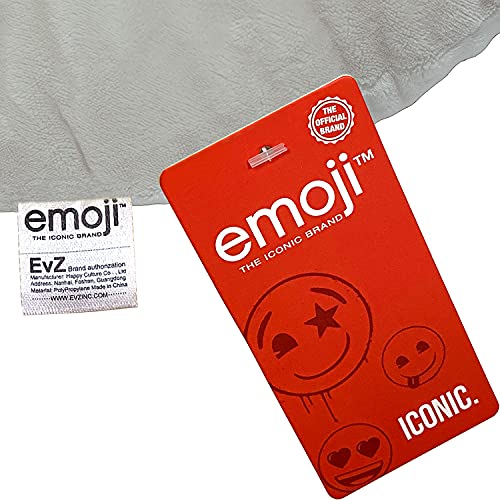 EvZ Emoji Relaxed Face Emoticon Cushion Stuffed Plush Soft Pillow, Official Certified, 32cm Yellow - Image 2