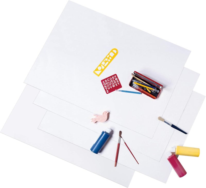 UCREATE PACON Economy Poster Board, White, 22" x 28", 100 Sheets/Carton - Image 2