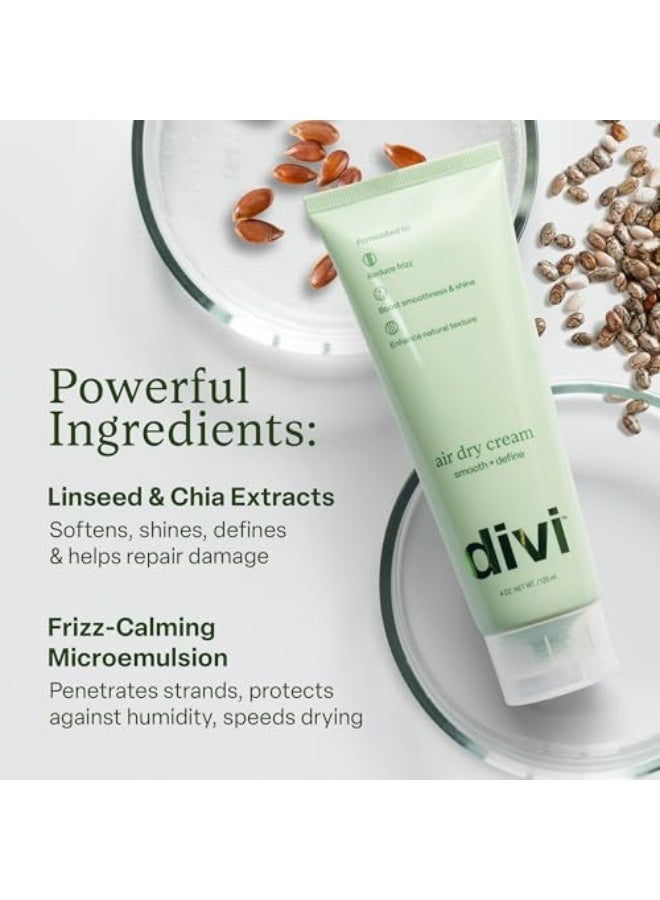 Divi Air Dry Styling Cream for Natural Hair Texture, Smooths Frizz u0026 Defines Curls - Image 3