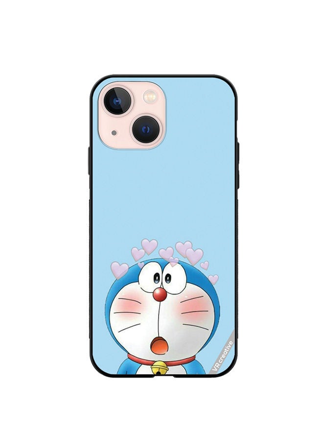 VR CREATIVE Protective Case Cover For Apple iPhone 13 Doremon Design Multicolour - Image 1