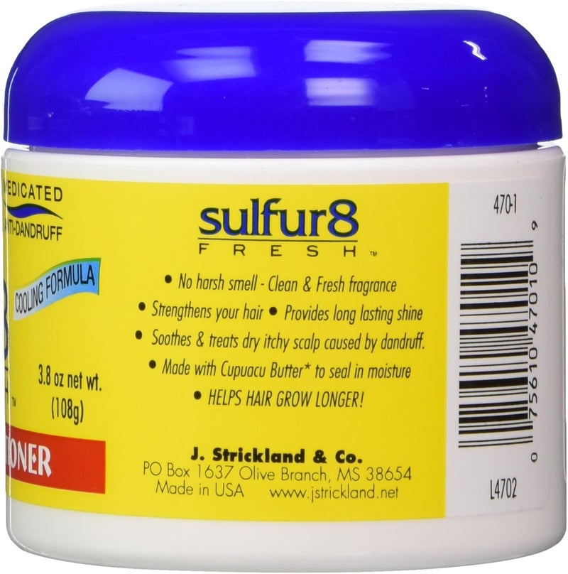 Sulfur 8 Fresh Medicated Anti-Dandruff Hair & Scalp Conditioner - 4 Oz (3.8 oz net wt.) - Image 2