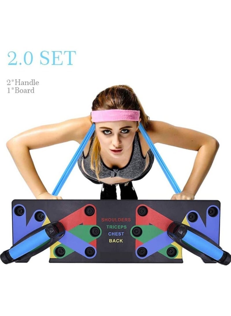Gravity 18 in1 Push Up Rack Board System Fitness Workout Training Gym Exercise Stands - Image 2