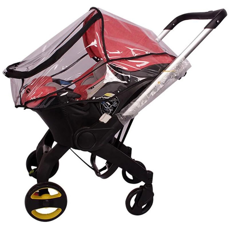 ROMIRUS Rain Cover Compatible with Doona Stroller Travel Weather Shield Breathable Baby Stroller Rain Cover - Image 4