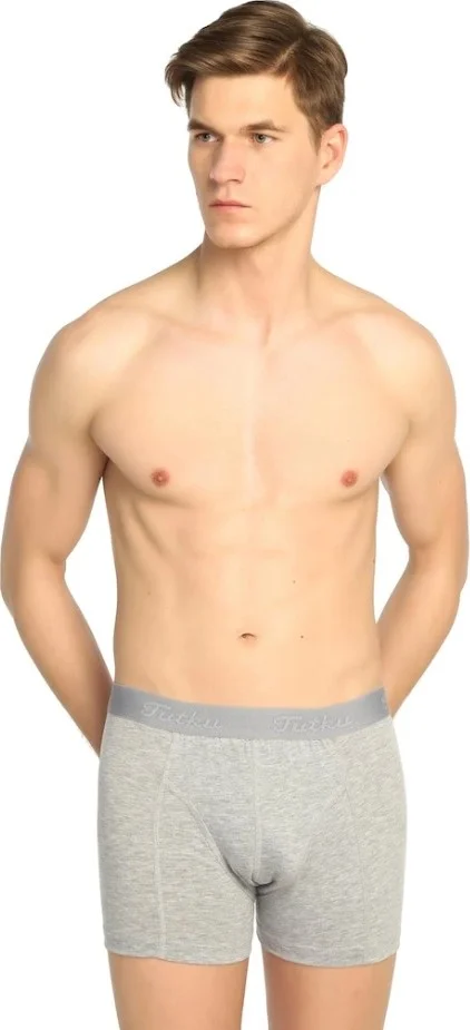 توتكو 3 Pieces Gray Color Lycra Boxer