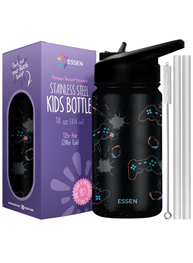 ESSEN Kids Water Bottle Stainless Steel for Boys Playstation – 414 ml - Image 1
