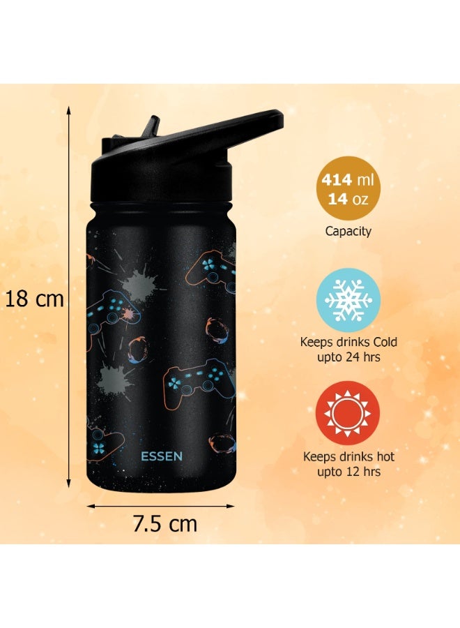 ESSEN Kids Water Bottle Stainless Steel for Boys Playstation – 414 ml - Image 2