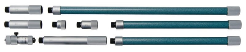 Mitutoyo 137-203 Tubular Vernier Inside Micrometer, Extension Rod Type, 50-500mm Range, 0.01mm Graduation, +/-0.019mm Accuracy, 6 pcs Extension Rods - Image 4