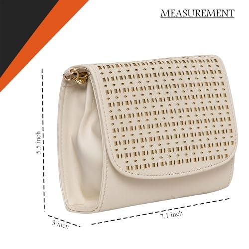 ADISA Women & Girl's Sling Bag (Off White) - Image 2