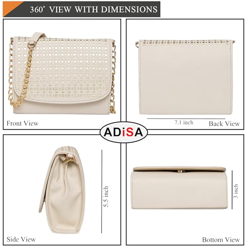 ADISA Women & Girl's Sling Bag (Off White) - Image 3