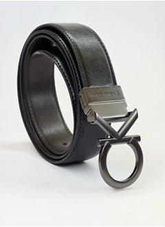 CALVIN KLEIN JEANS PLUS Calvin Klein Jeans Men's Reversible Black/Brown Leather Belt and Card Holder Set  - Image 2