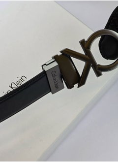 CALVIN KLEIN JEANS PLUS Calvin Klein Jeans Men's Reversible Black/Brown Leather Belt and Card Holder Set  - Image 5