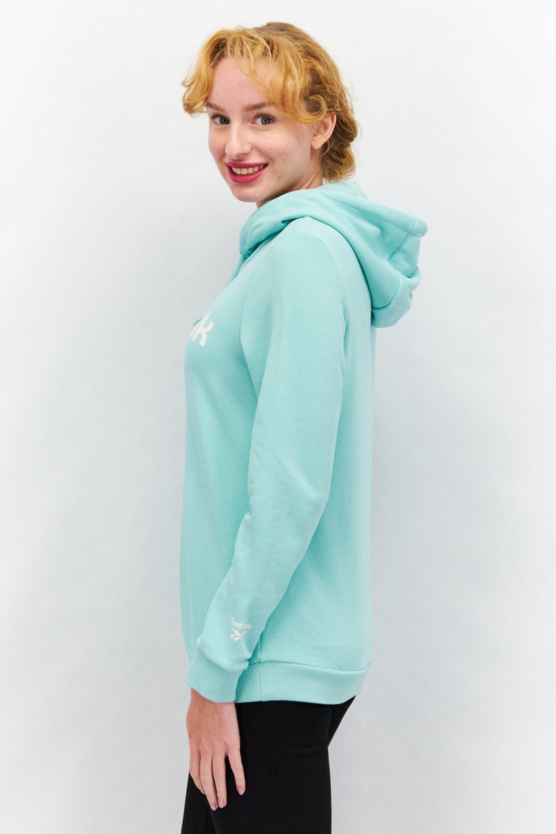Reebok Women Sportwear Fit Hooded Outdoor Sweatshirt, Mint Green - Image 2