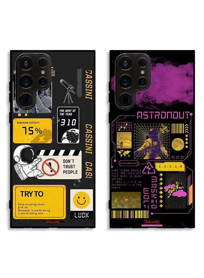 Tolwak Two Cases For Samsung Galaxy S23 Ultra 5G Protective Covers Astronaut Sticker  - Image 1