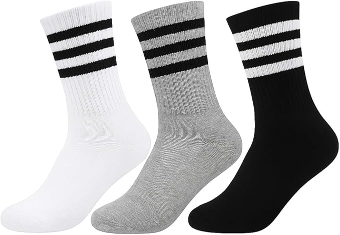 SMARTEDGE Men Cotton Blend Ankle Socks, Athletic Style, Mixed Colours, 3 Pairs Multiple colors