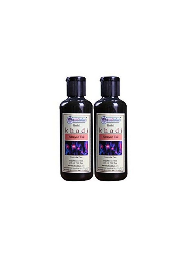 KHADI RISHIKESH Narayana Tel Paraben Free Ayurvedic Pain Relief Oil Combo Set Pack Of 210Ml X 2 (420Ml) - Image 2