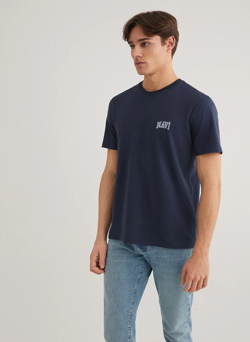 MAVI Mavi Logo Printed Navy T-Shirt