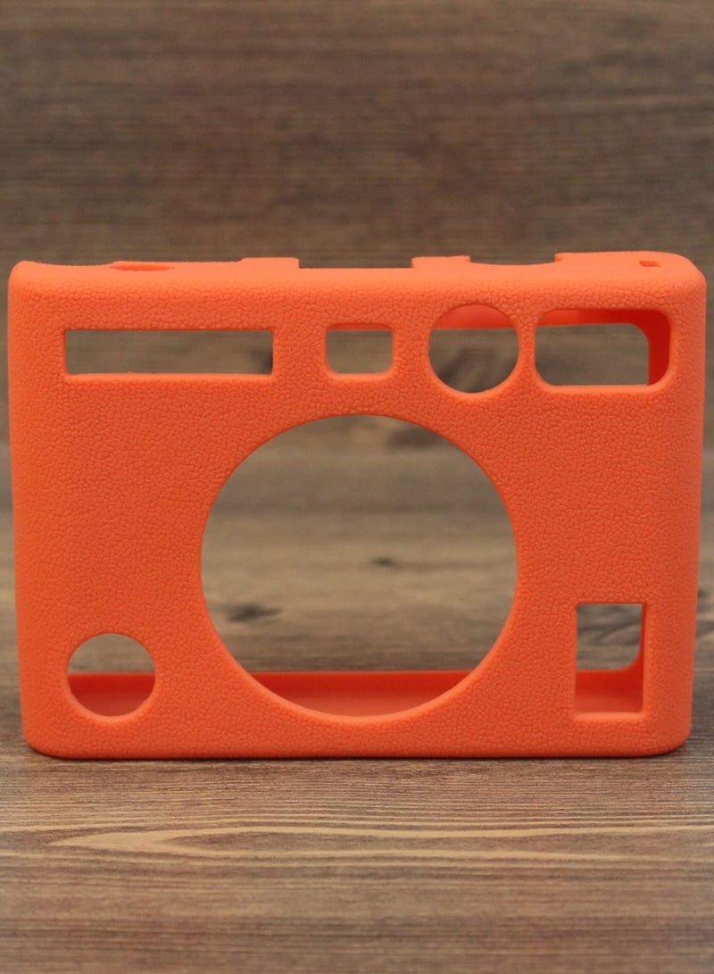 SYOSI حافظة كاميرا لـ Instax Mini EVO حافظة واقية من السيليكون لكاميرا Fuji Instax Mini EVO الفورية حافظة خفيفة الوزن من المطاط الناعم لـ Fujifilm Instax Mini Evo - Image 4