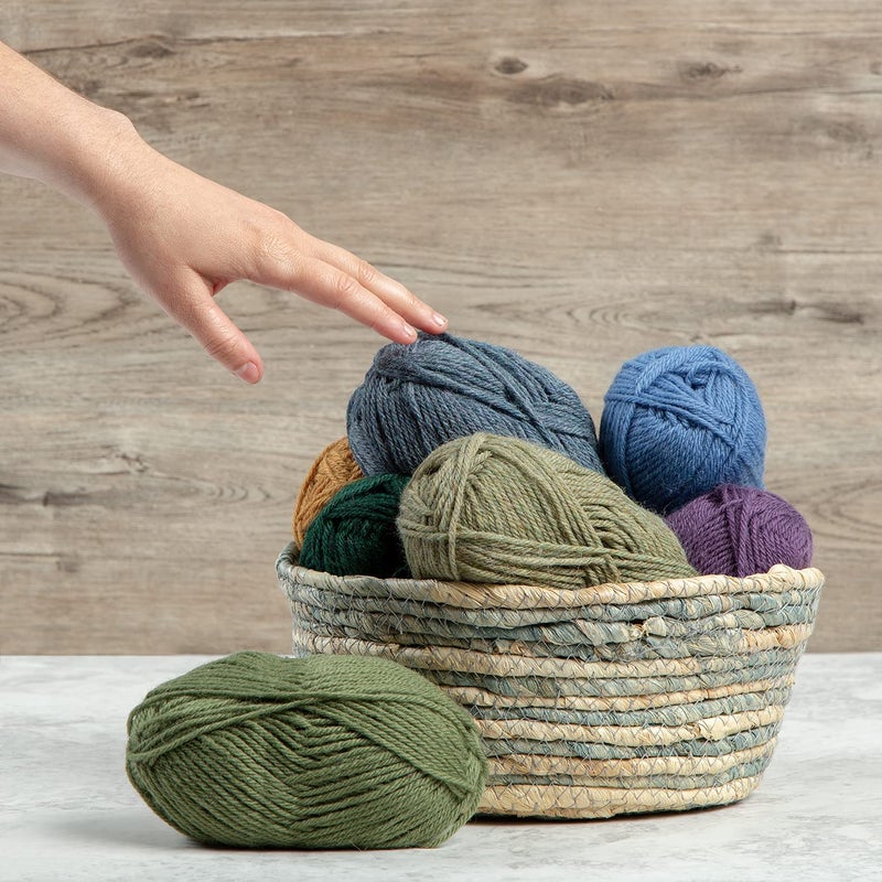 KnitPicks Knit Picks Wool of The Andes Yarn Pack - 10 Skeins of Gray 100% Wool Worsted Weight Yarn (Cobblestone Heather) - Image 2