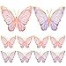 PerKoop 10 Pcs Large Butterfly Centerpieces for Tables Butterfly Party Decorations 3D Paper Table Toppers Centerpieces Wall Decor for Birthday Baby Shower Wedding Party Supplies Pink Purple - Image 4