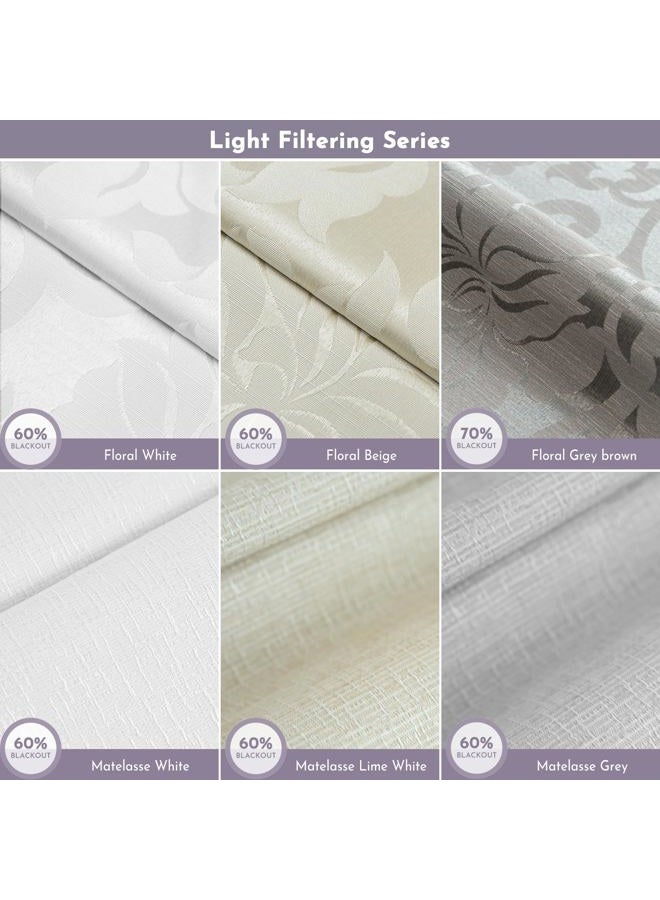 Graywind Roman Shades Light Filtering Roman Window Shades Plain Fold Soft for Doors Bedroom, Custom Size (Fabric Samples) - Image 4