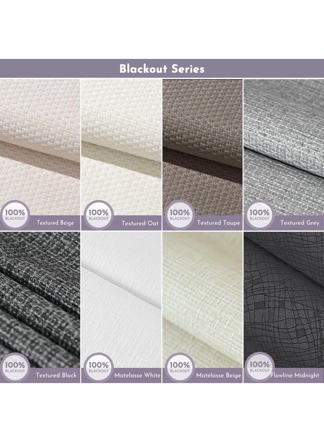Graywind Roman Shades Light Filtering Roman Window Shades Plain Fold Soft for Doors Bedroom, Custom Size (Fabric Samples) - Image 3