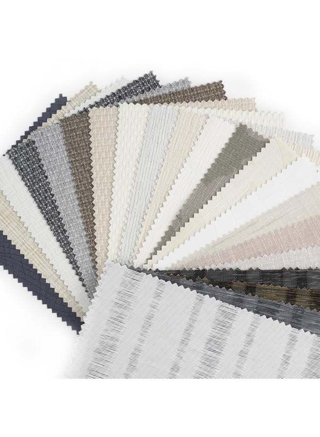 Graywind Roman Shades Light Filtering Roman Window Shades Plain Fold Soft for Doors Bedroom, Custom Size (Fabric Samples) - Image 2
