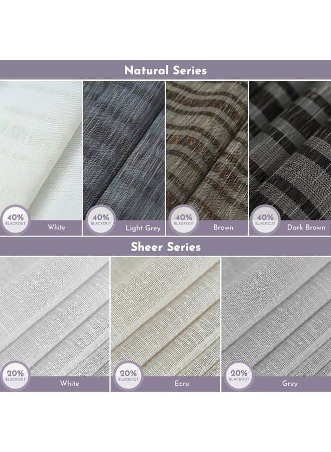 Graywind Roman Shades Light Filtering Roman Window Shades Plain Fold Soft for Doors Bedroom, Custom Size (Fabric Samples) - Image 5