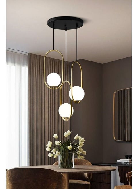 Ceiling Lamp - Black And Gold