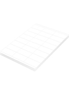 FIS FIS Multipurpose Laser Labels, Colour White, Size 70X35MM (24 Stickers x 100 Sheet)  2400 Labels, Size : A4 (21X29.7 CM) , Pack of 100 Sheets -FSLA24-2-100  - Image 2