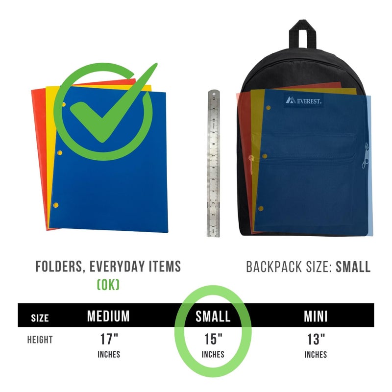 Everest Basic Backpack, Jade, One Size - Image 4