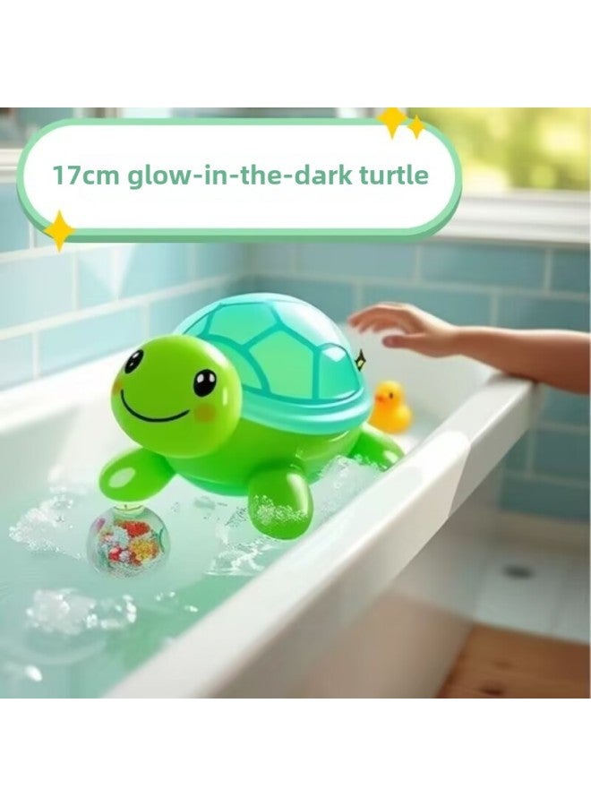 17cm Super Size Turtle Grandpa Luminous Open Cover Tortoise Pair Touch Toy Ornaments Luminous Big Mac Tortoise-Colour:17cm  Big Mac Turtle  - Image 1
