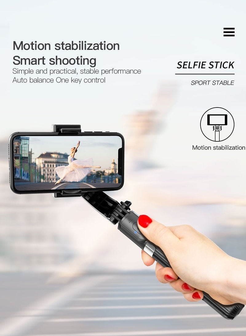 Sharpdo Multi-function Bluetooth Mobile Phone Selfie Stick Gimbal Single-axis Anti-shake Tripod - Image 4