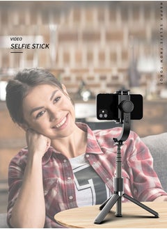 Sharpdo Multi-function Bluetooth Mobile Phone Selfie Stick Gimbal Single-axis Anti-shake Tripod  - Image 3