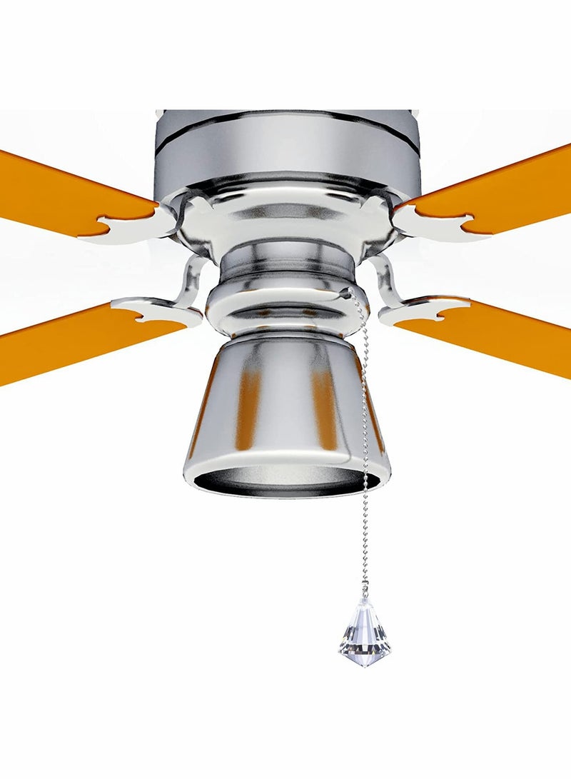 Clear Crystal Drop Pull Chain Extension with Connector for Ceiling Light Fan (100 cm) - Image 5